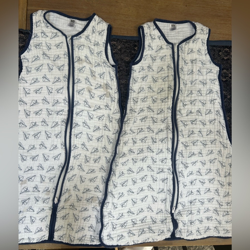 Sleep Sack 12-18m/ Large size (2 of them) Paper Plane Print - Picture 2 of 4